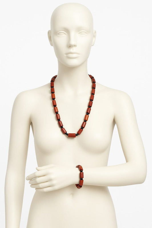 Ensemble de Bijoux Perles Yoruba Artisanales