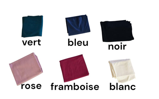 Lot de 6 essuie-tout lavables noirs