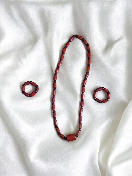 Ensemble de Bijoux Perles Yoruba Artisanales