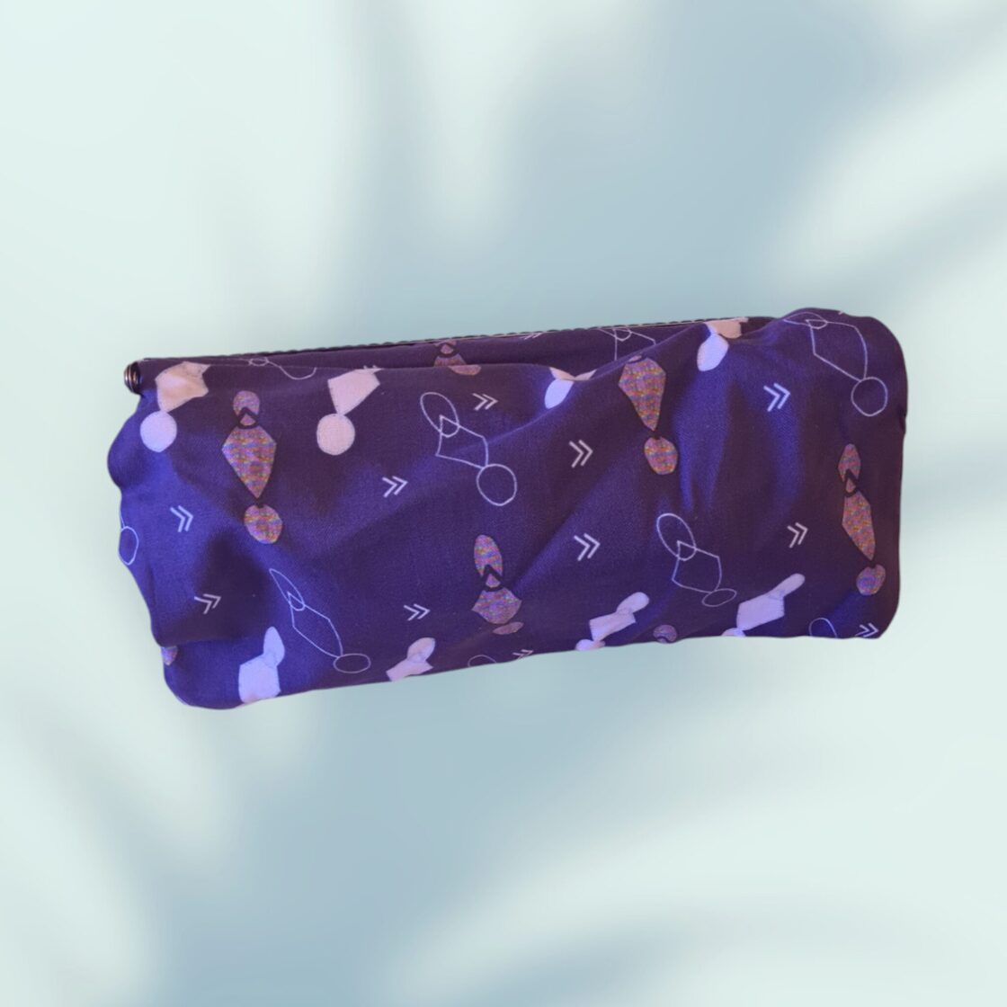 Sac fermoir bleu (blue clasp purse)